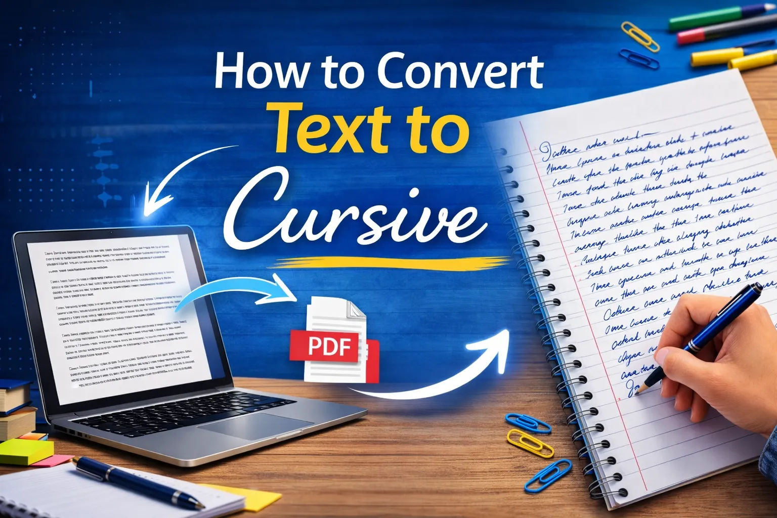How to Convert Text to Cursive